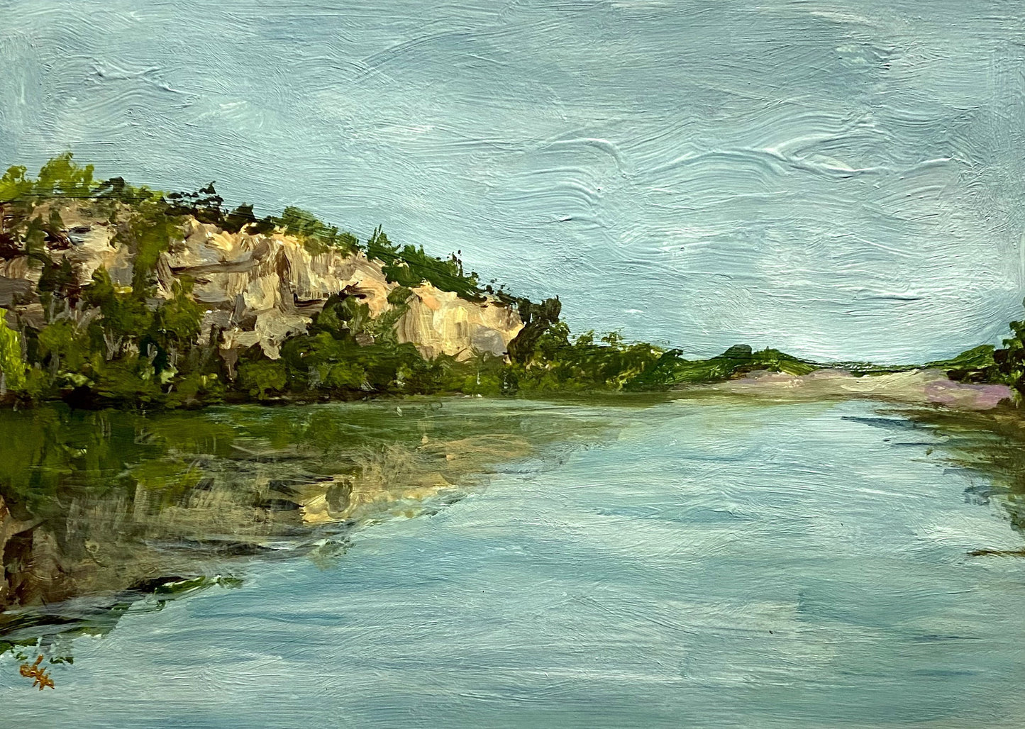 Shoalhaven Reflections - Looking Back Original Painting