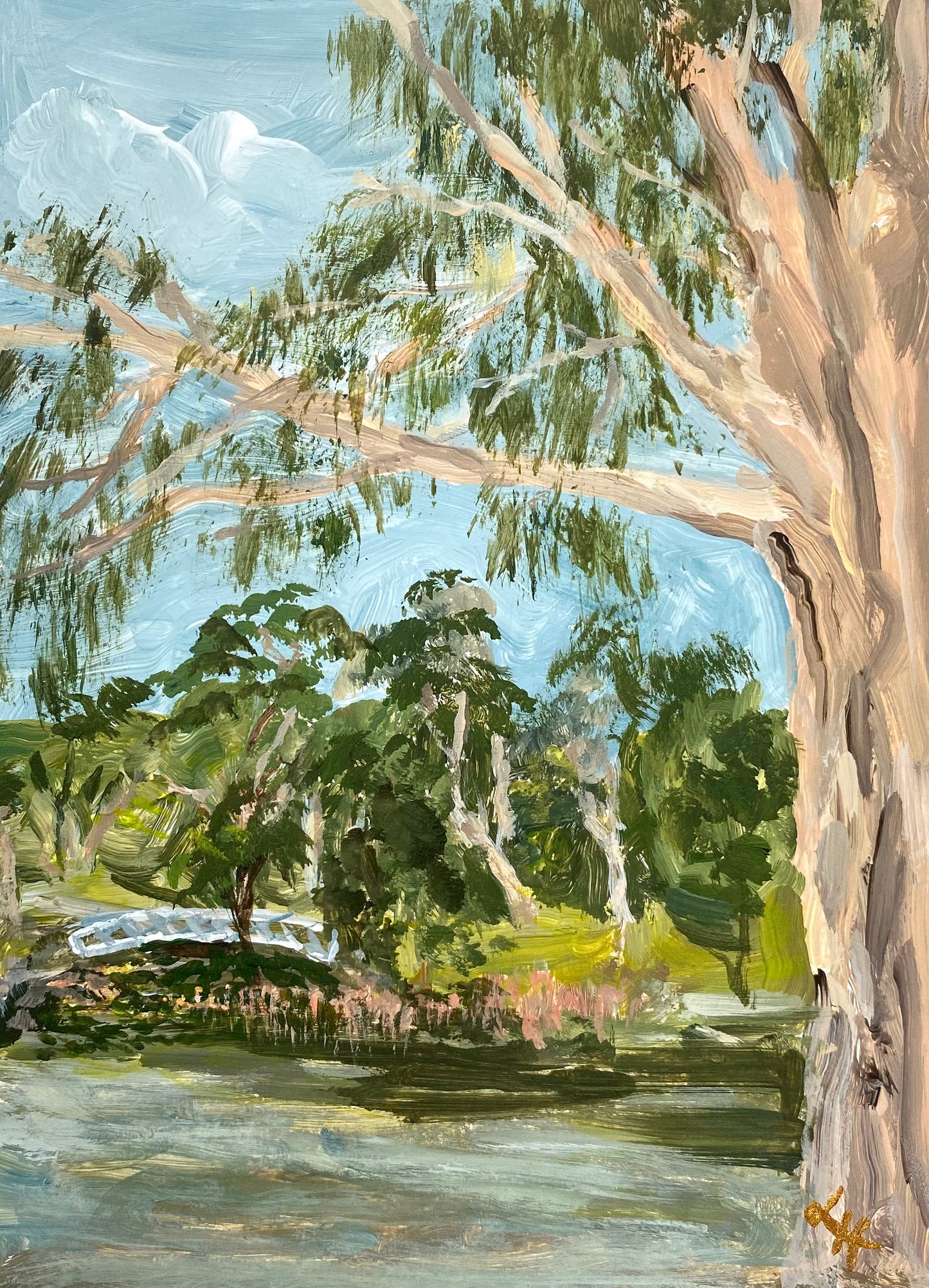 Riverway Gums Original Painting