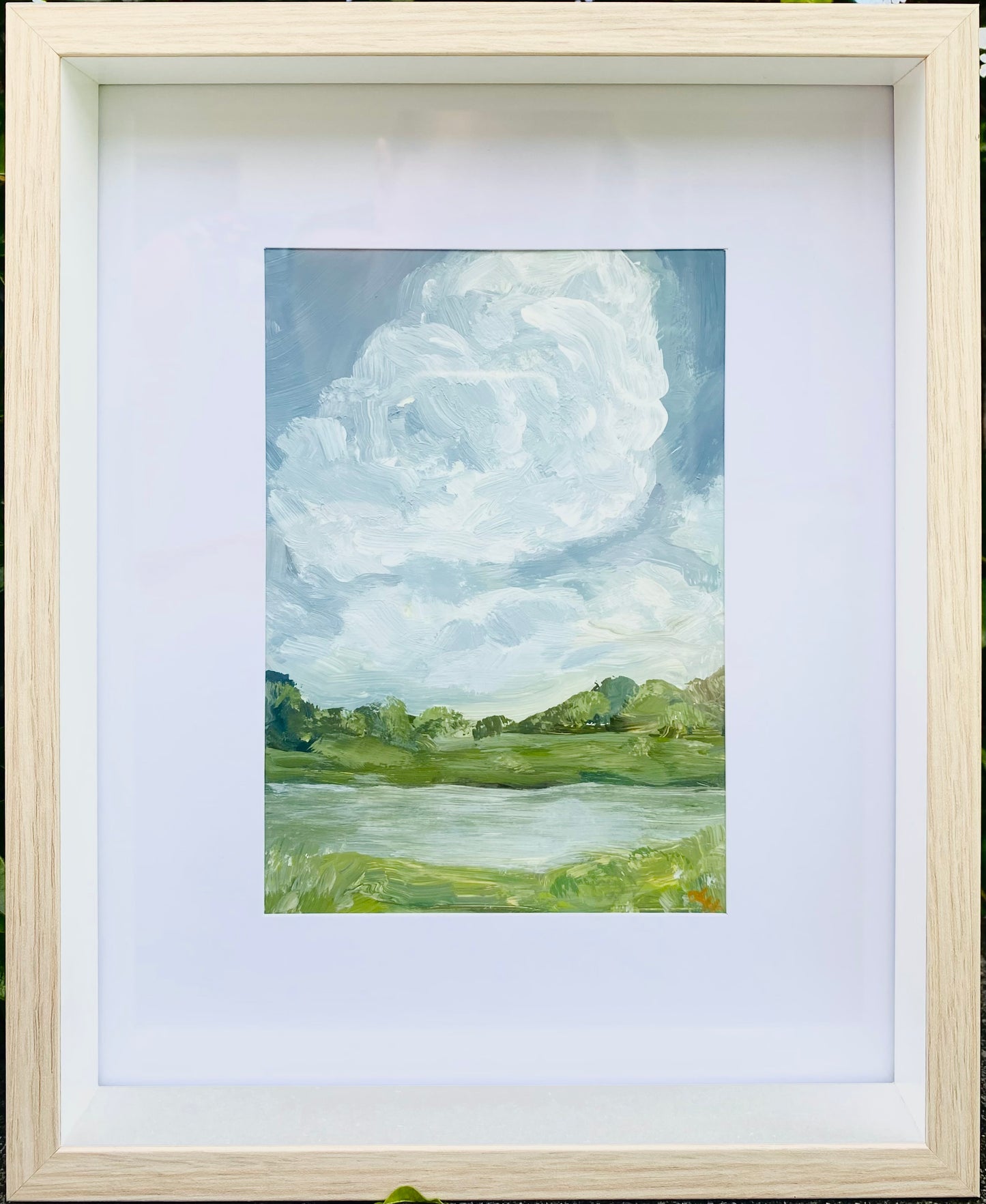 Ross + the Fluffy Clouds Original Painting