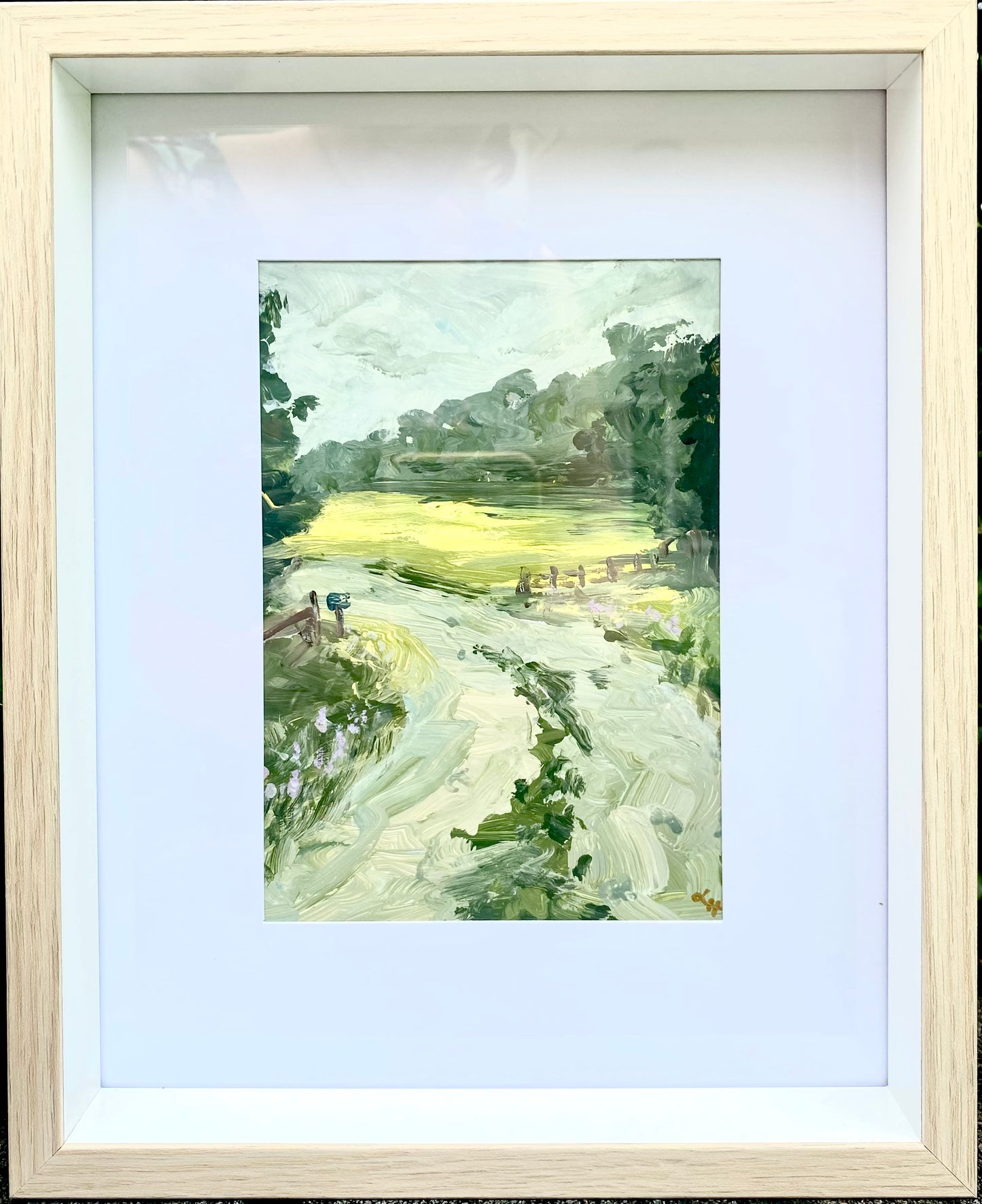 Lavender Lane Original Painting