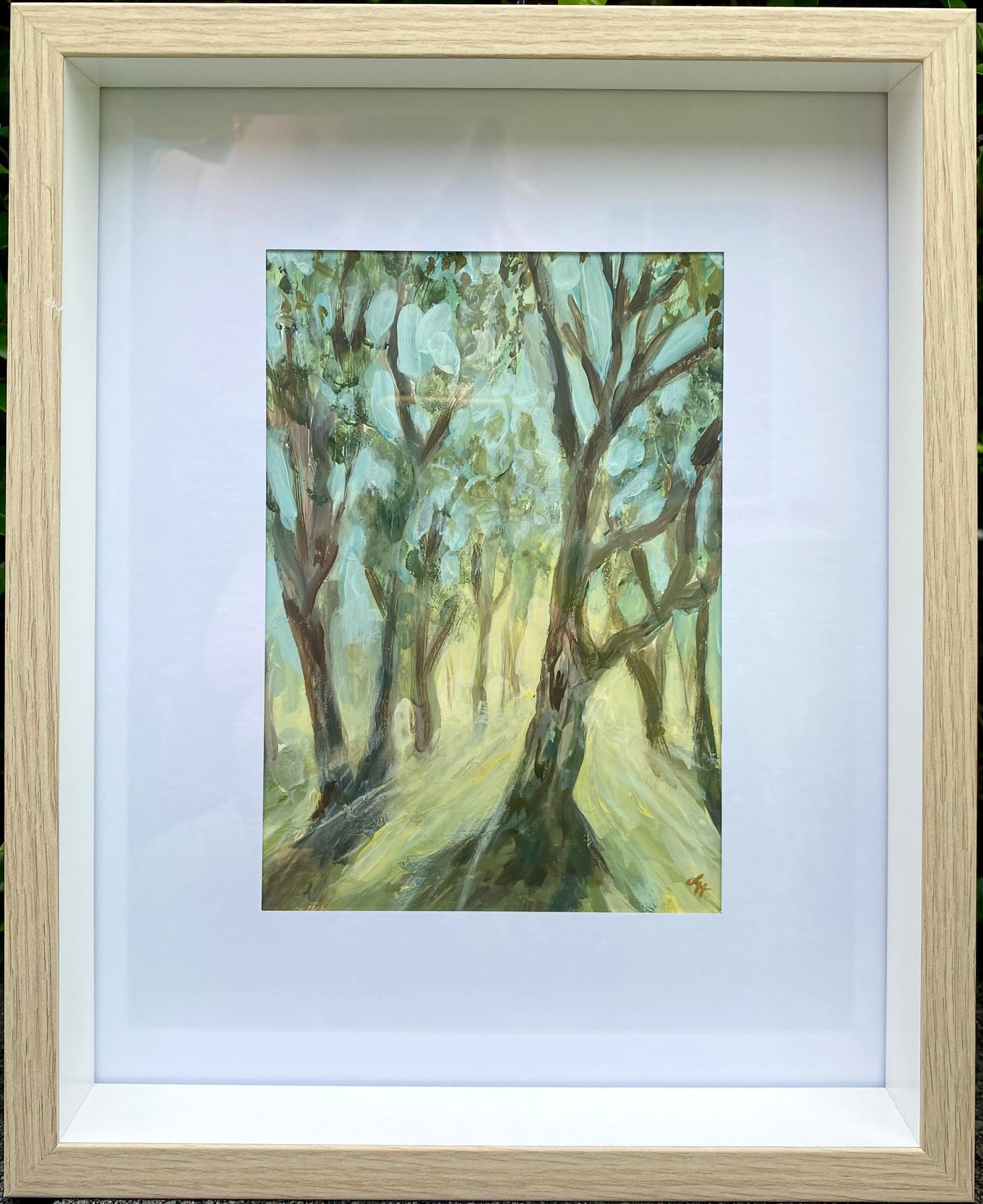 Trees + Sunbeams Original Painting