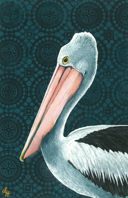 Pelican By Night Print